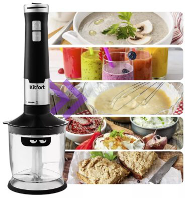 Блендер Kitfort КТ-3053 черный, стальной - ForteMarket Блендер Kitfort КТ-3053 черный, стальной купить,27790