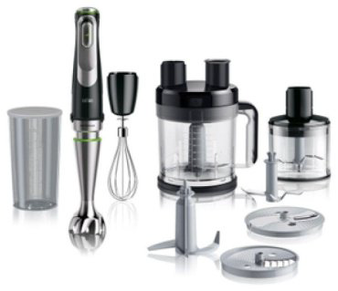Блендер Погружной Braun MQ9185XLI черный купить,NaN