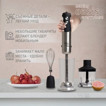 Блендер Oasis BL-150B стальной - ForteMarket Блендер Oasis BL-150B стальной купить,0