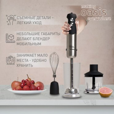 Блендер Oasis BL-150B стальной купить,NaN