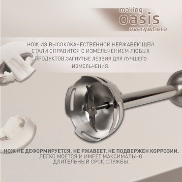 Блендер Oasis BL-150B стальной - ForteMarket Блендер Oasis BL-150B стальной купить,0