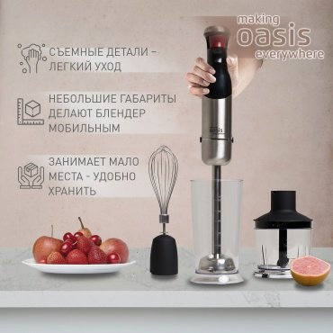 Блендер Oasis BL-135B стальной - ForteMarket Блендер Oasis BL-135B стальной купить,0