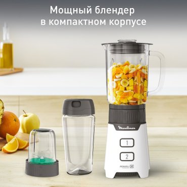 Блендер Стационарный Moulinex Minimix LM16L110 белый