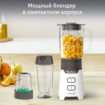 Блендер Стационарный Moulinex Minimix LM16L110 белый купить,51990