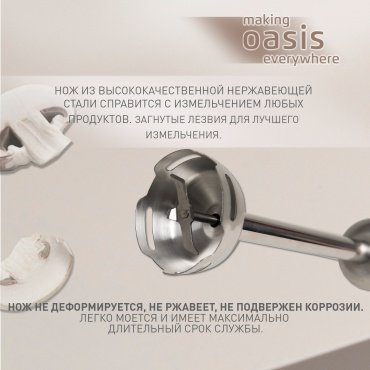 Блендер Oasis BL-135B стальной - ForteMarket Блендер Oasis BL-135B стальной купить,0