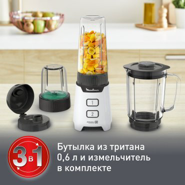 Блендер Стационарный Moulinex Minimix LM16L110 белый купить,51990