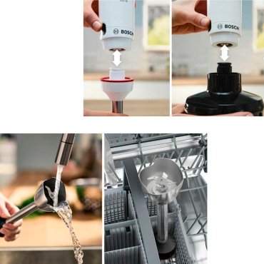 Блендер Bosch MSM4W421 белый, черный - ForteMarket Блендер Bosch MSM4W421 белый, черный купить,0