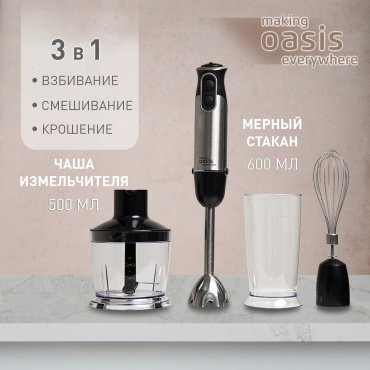 Блендер Oasis BL-100B стальной - ForteMarket Блендер Oasis BL-100B стальной купить,0