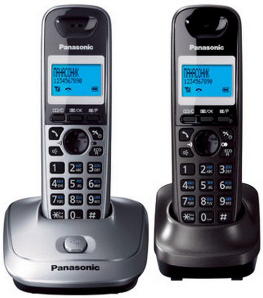 Радиотелефон Panasonic KX-TG2512RU1 серый купить,44090