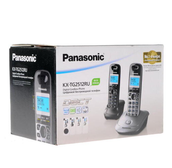 Радиотелефон Panasonic KX-TG2512RU1 серый - ForteMarket Радиотелефон Panasonic KX-TG2512RU1 серый купить,0