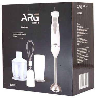 Блендер ARG SG-800W-2208G-1 белый купить,NaN