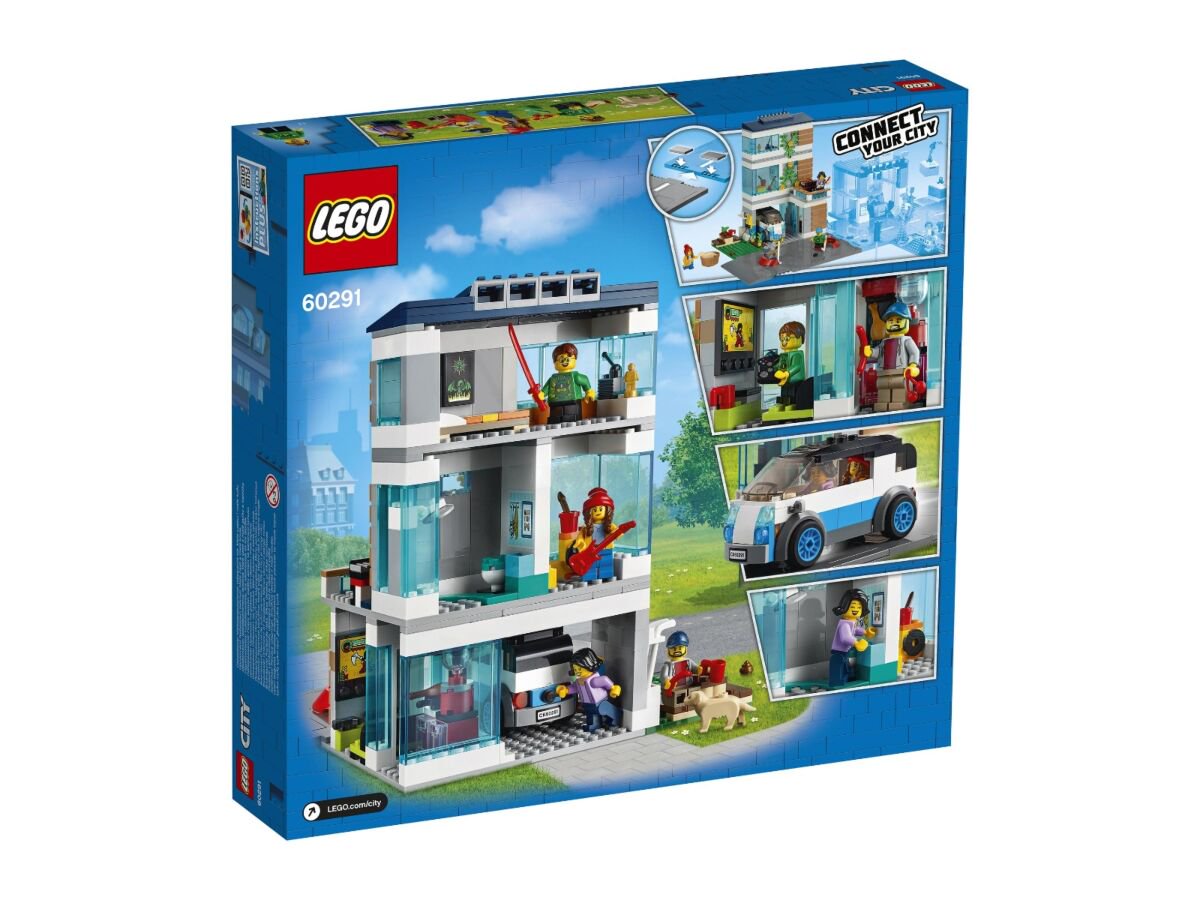 Конструктор Lego City Современный дом для семьи 60291 купить,NaN