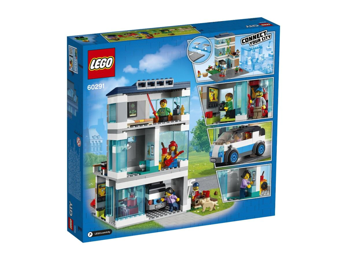 Конструктор Lego City Современный дом для семьи 60291 купить,NaN