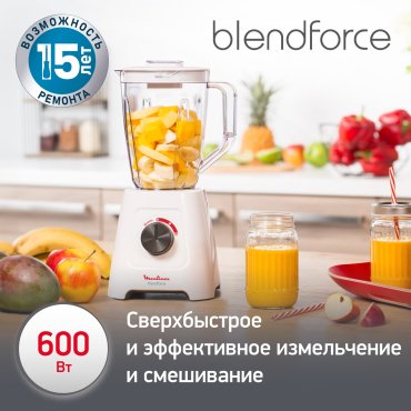 Блендер Moulinex BlendForce 2 LM420110 белый купить,22990