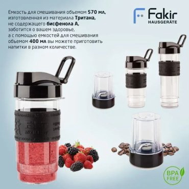 Блендер Fakir Hausgerate Mix it Easy зеленый купить,NaN
