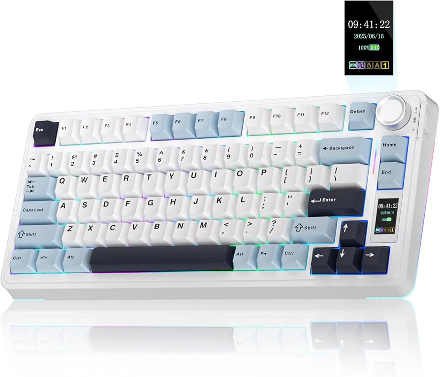 Клавиатура Aula S75 Pro White-Blue