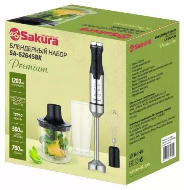 Блендер SAKURA SA-6264SBK Premium белый - ForteMarket Блендер SAKURA SA-6264SBK Premium белый купить,0