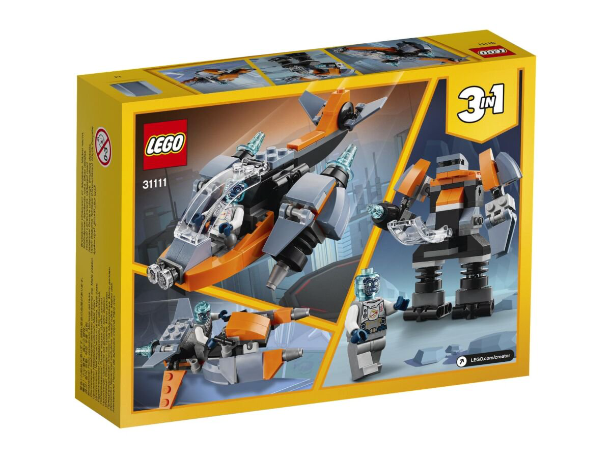 Конструктор Lego Кибердрон Creator 31111 113 деталей купить,NaN