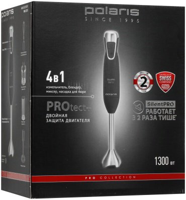Блендер Polaris PHB 1283 Silent черный - ForteMarket Блендер Polaris PHB 1283 Silent черный купить,0