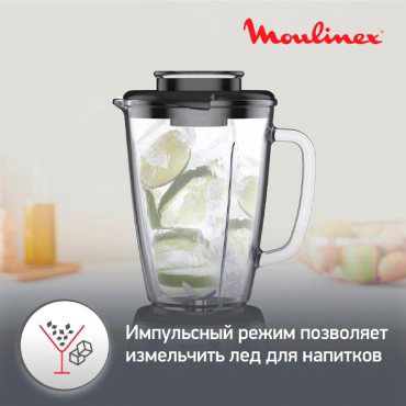 Блендер Moulinex LM439D10 серебристый купить,47990