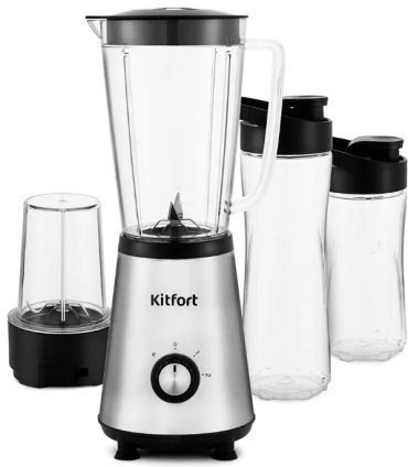 Блендер Kitfort КТ-1340-3 серебристый - ForteMarket Блендер Kitfort КТ-1340-3 серебристый купить,0