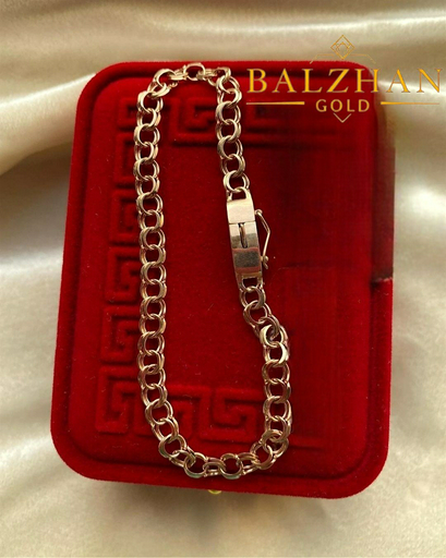 Браслет Dani DANI-BR-004 длина 18 см, вес 5.91 г золото, плетение бисмарк