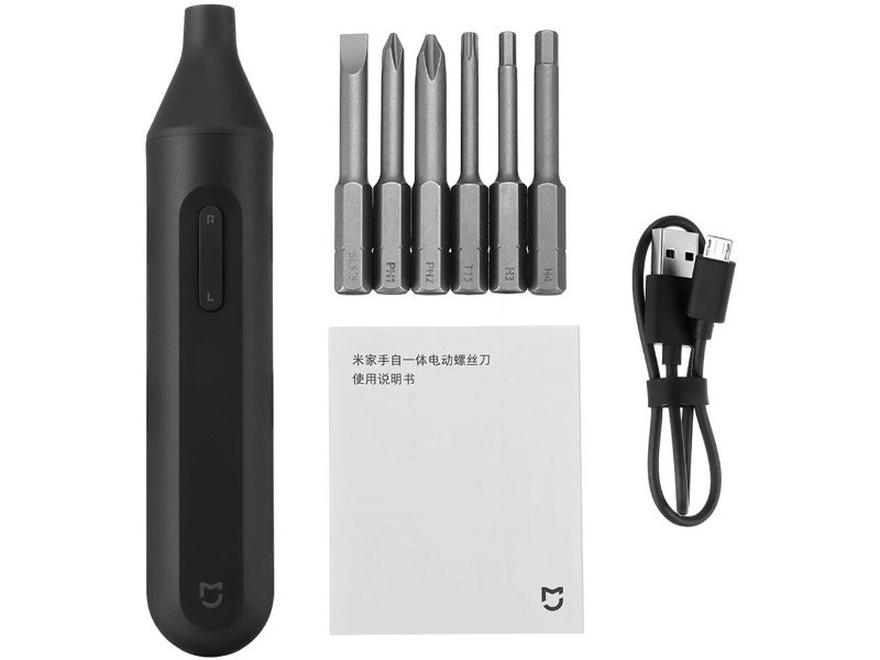 Электрическая отвертка Xiaomi Mijia Electric Screwdriver MJDDLSD002QW черная купить,0