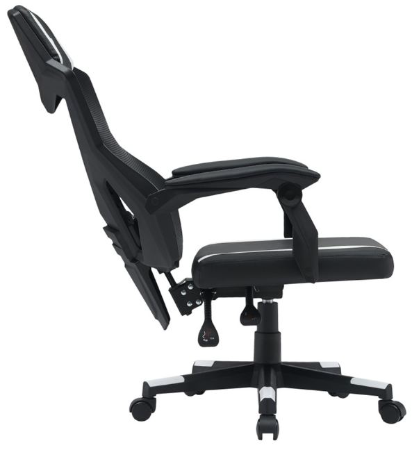 Игровое кресло Canyon Flow CNE-MCH01W Черный/Белый купить,NaN
