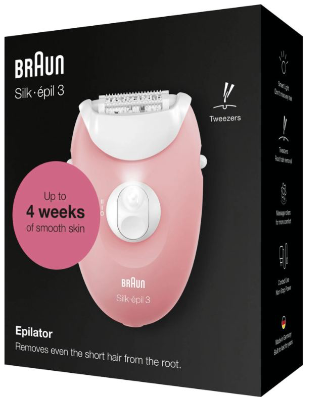 Эпилятор Braun SE3-176 FLMG розовый купить,NaN