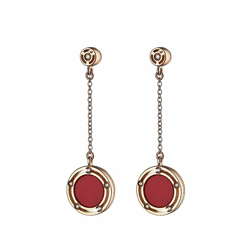Серьги Damiani 14674 д 8,2гр 0,072ct 0,7ct. купить,NaN