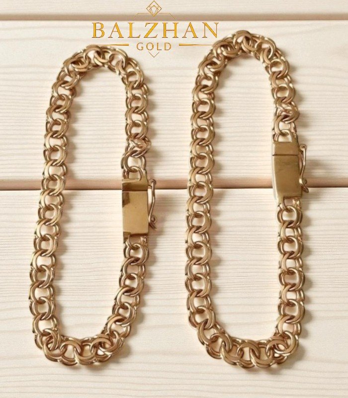 Браслет Dani DANI-BR-207 длина 21 см, вес 7.34 г золото, плетение бисмарк купить,NaN