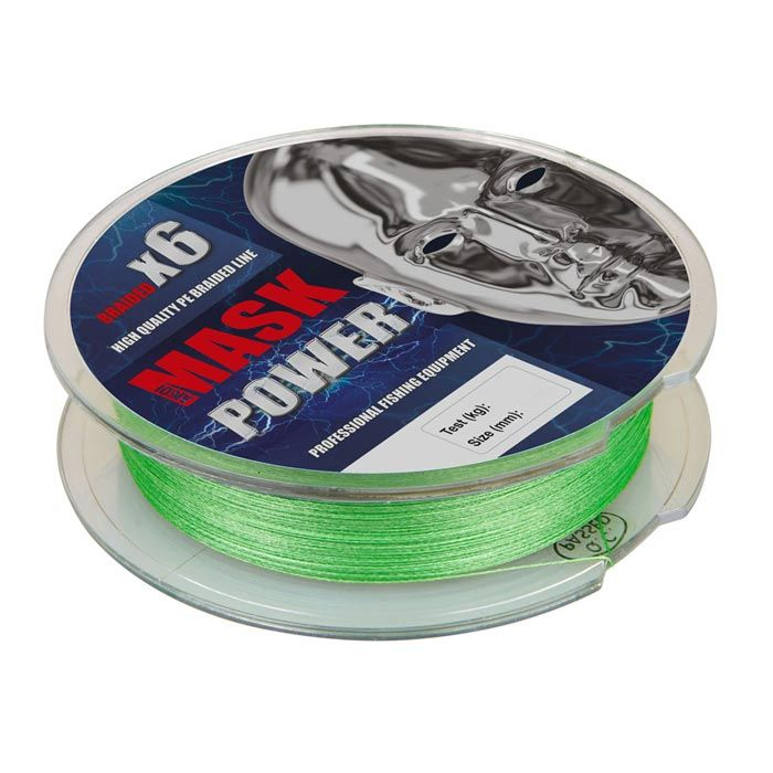 Леска плетёная Akkoi Mask Power X6-150 light-green 0.18 мм 150 м зеленая купить,3800