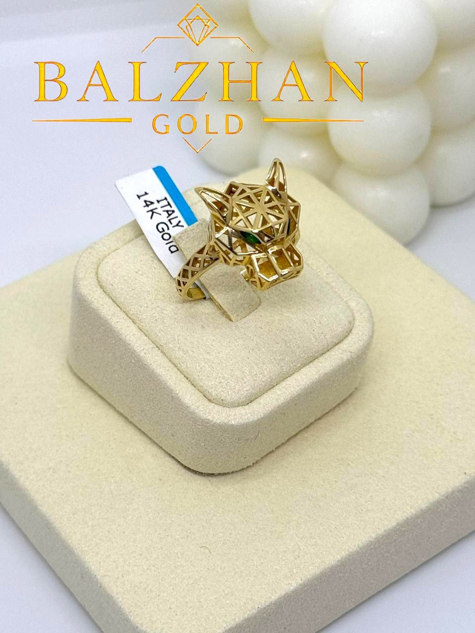 Кольцо Dani DANI-KLS-1600 размер 19 вес 3.53 г золото, изумруд купить,NaN