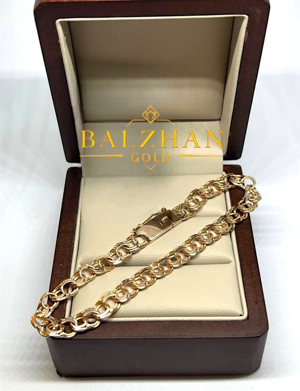 Браслет Dani DANI-BR-599 длина 20 см, вес 11.67 г золото, плетение бисмарк купить,NaN