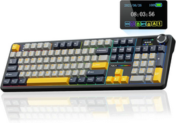 Клавиатура Aula F108 Pro серо-желтый