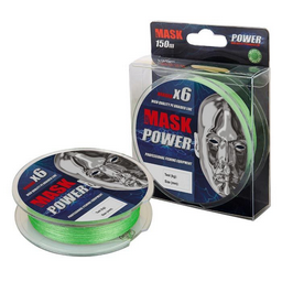 Леска плетёная Akkoi Mask Power X6-150 light-green 0.18 мм 150 м зеленая