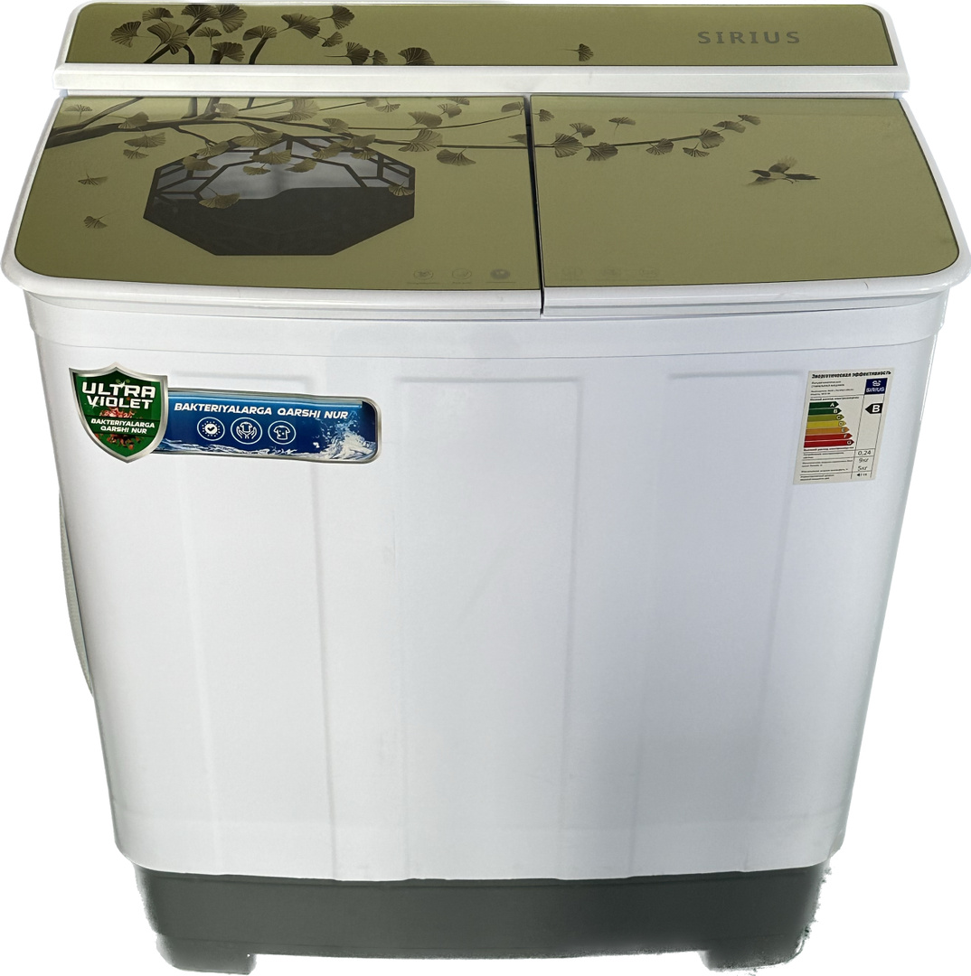 Стиральная машина Sirius WCD90-280Z бело-зеленая