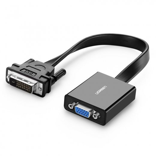 Конвертер UGREEN DVI-D(m) VGA(f) 40259 черный купить,NaN