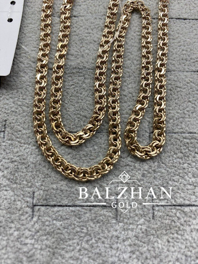 Цепь Dani BALZHAN GOLD-8529 длина 55 см, вес 5.91 г золото, плетение бисмарк купить,NaN