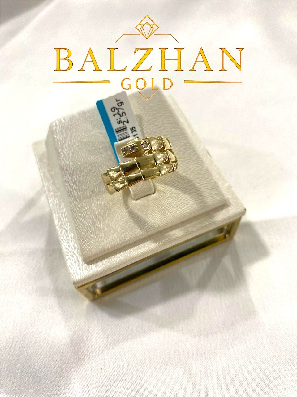Кольцо Dani BALZHAN GOLD-9772 размер 18 вес 2.57 г золото, фианит купить,NaN