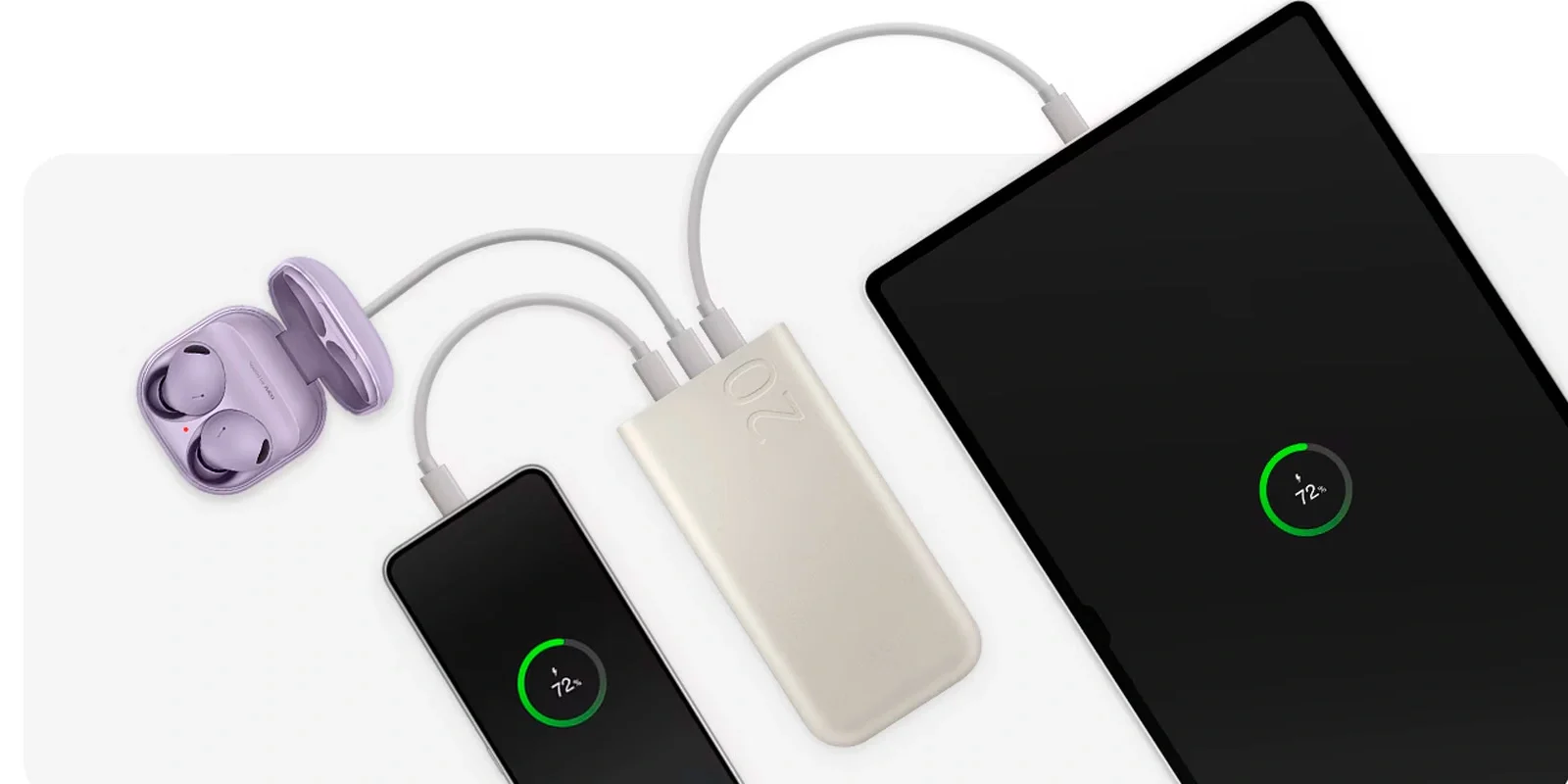 Power Bank Samsung EB-P4520XUEGRU 20000mAh 45W Beige купить,0
