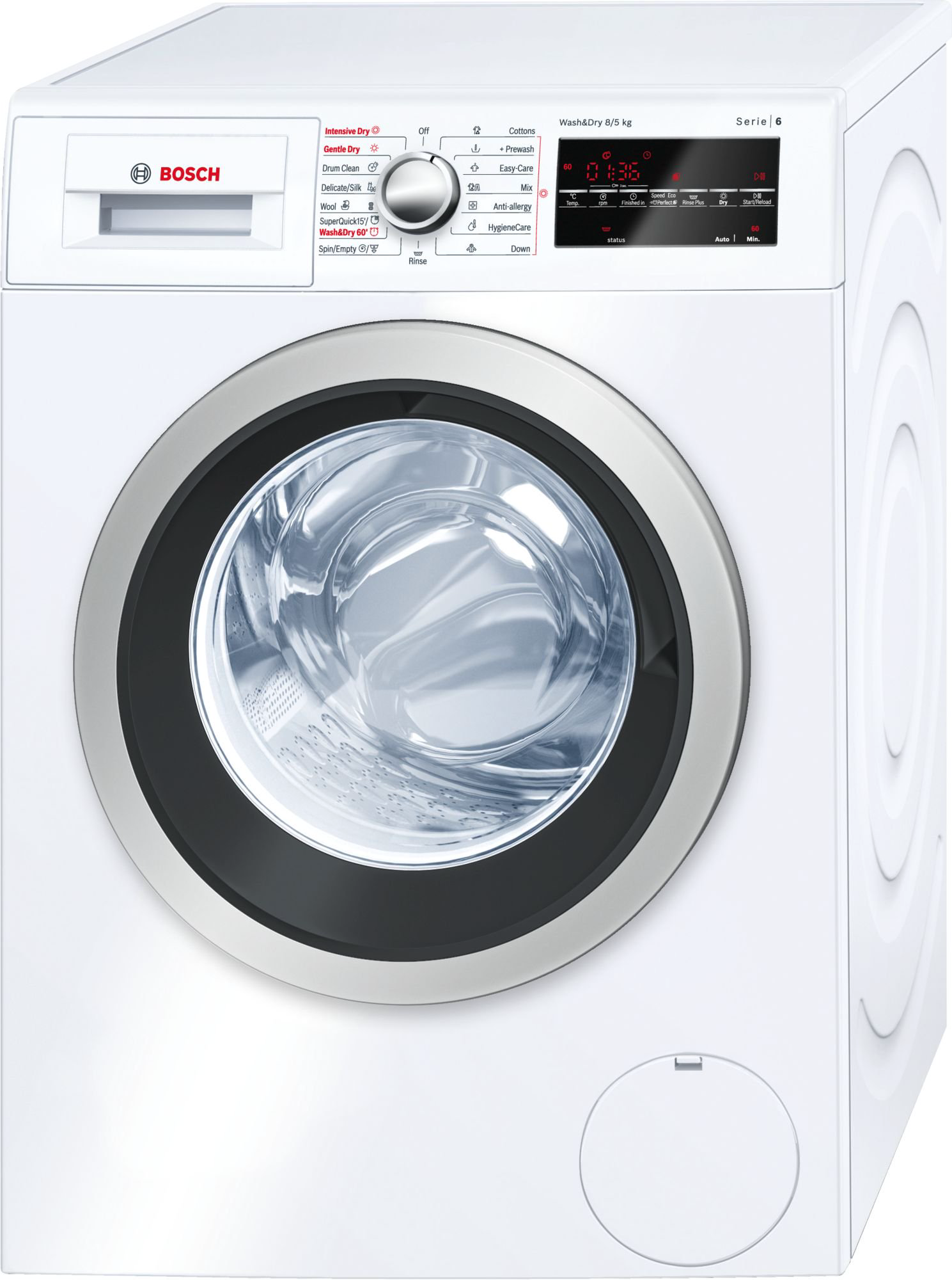 Стирально-сушильная машина Bosch WVG30460ME белая