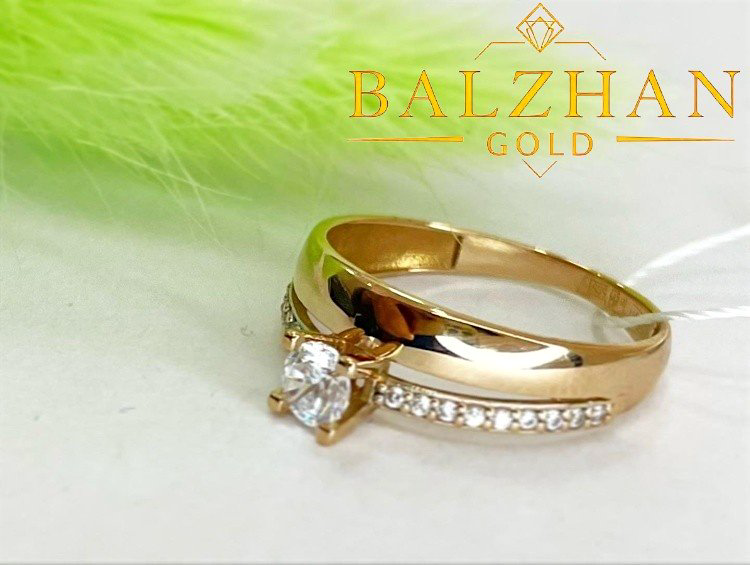 Кольцо Dani DANI-KLS2-096 размер 18.5 вес 1.52 г золото, фианит купить,NaN