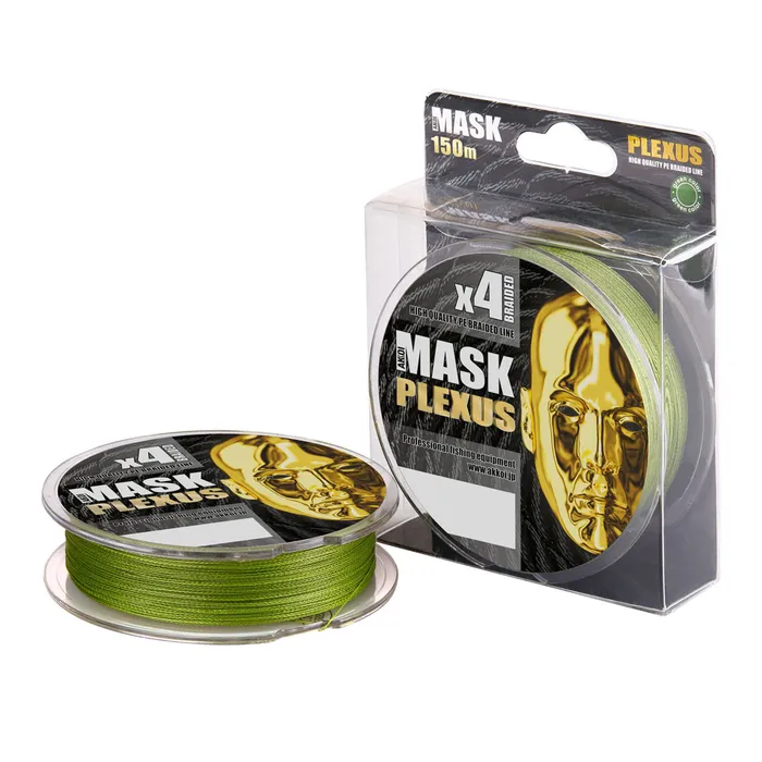 Леска плетёная Akkoi Mask Plexus green 150 м 0,40 мм зеленая