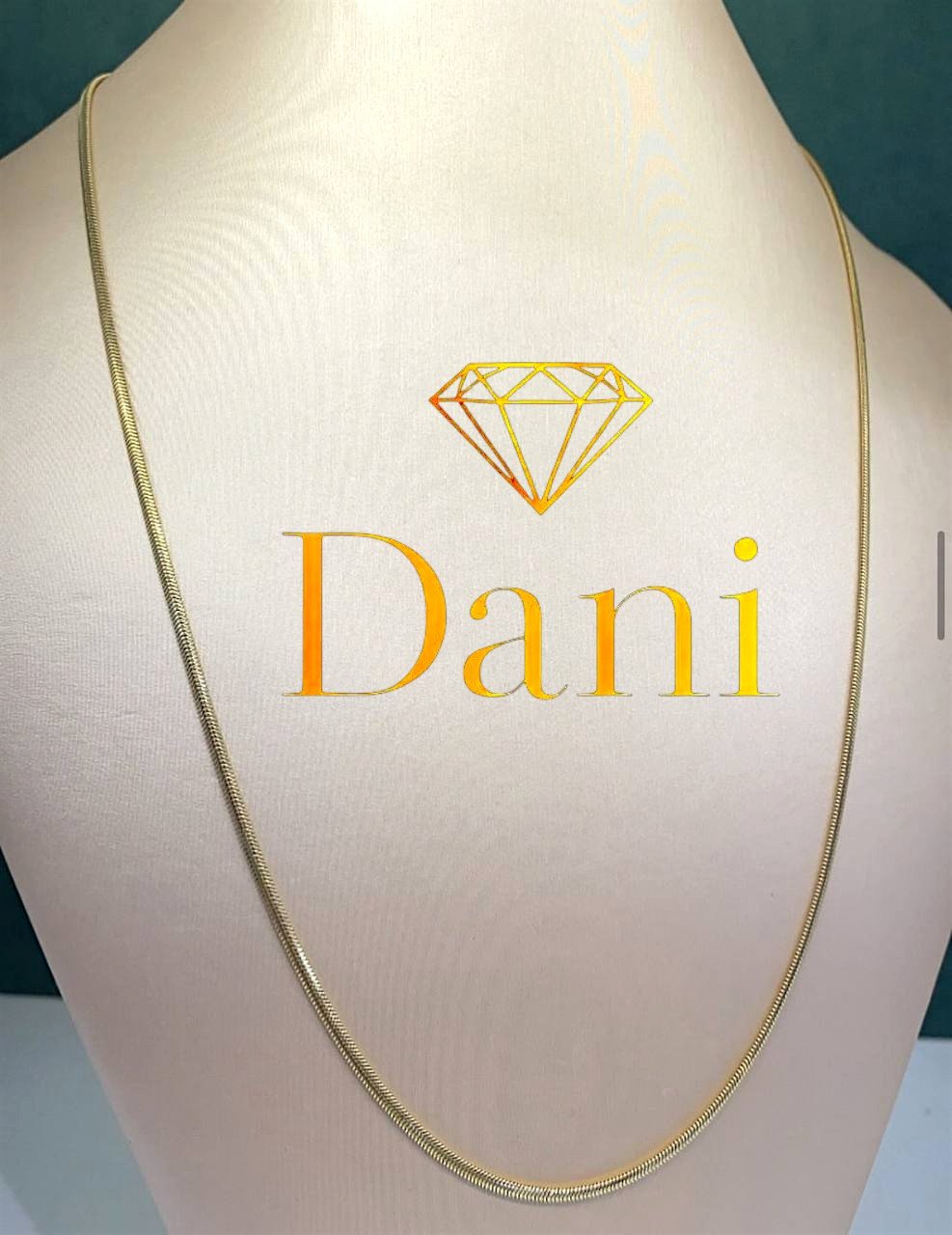 Цепь Dani DANI-B-S-SEP-036 длина 55 см, вес 4.47 г золото, плетение снейк купить,NaN