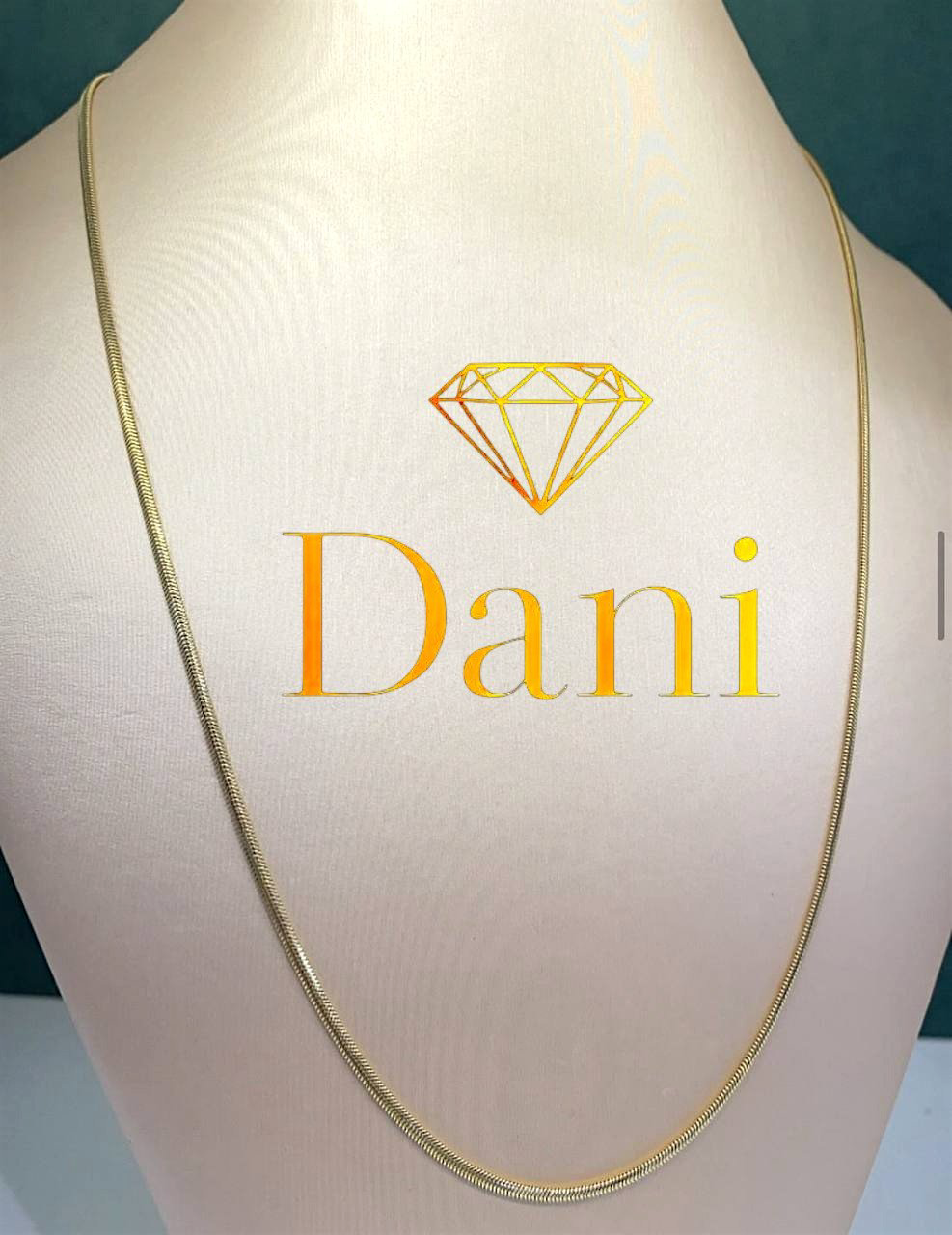 Цепь Dani DANI-B-S-SEP-036 длина 55 см, вес 4.47 г золото, плетение снейк купить,NaN