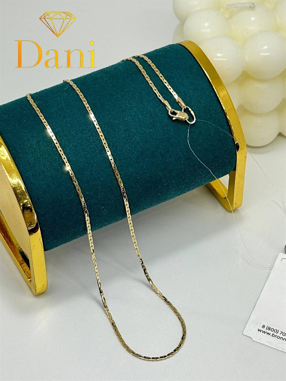 Цепь Dani DANI-B-SEP-453 длина 55 см, вес 4.83 г золото, плетение банан купить,NaN