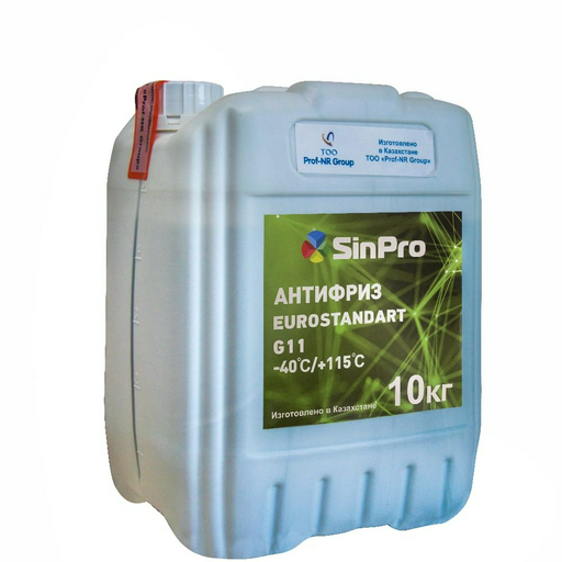 Антифриз SinPro EuroStandart G11 зеленый 10 кг