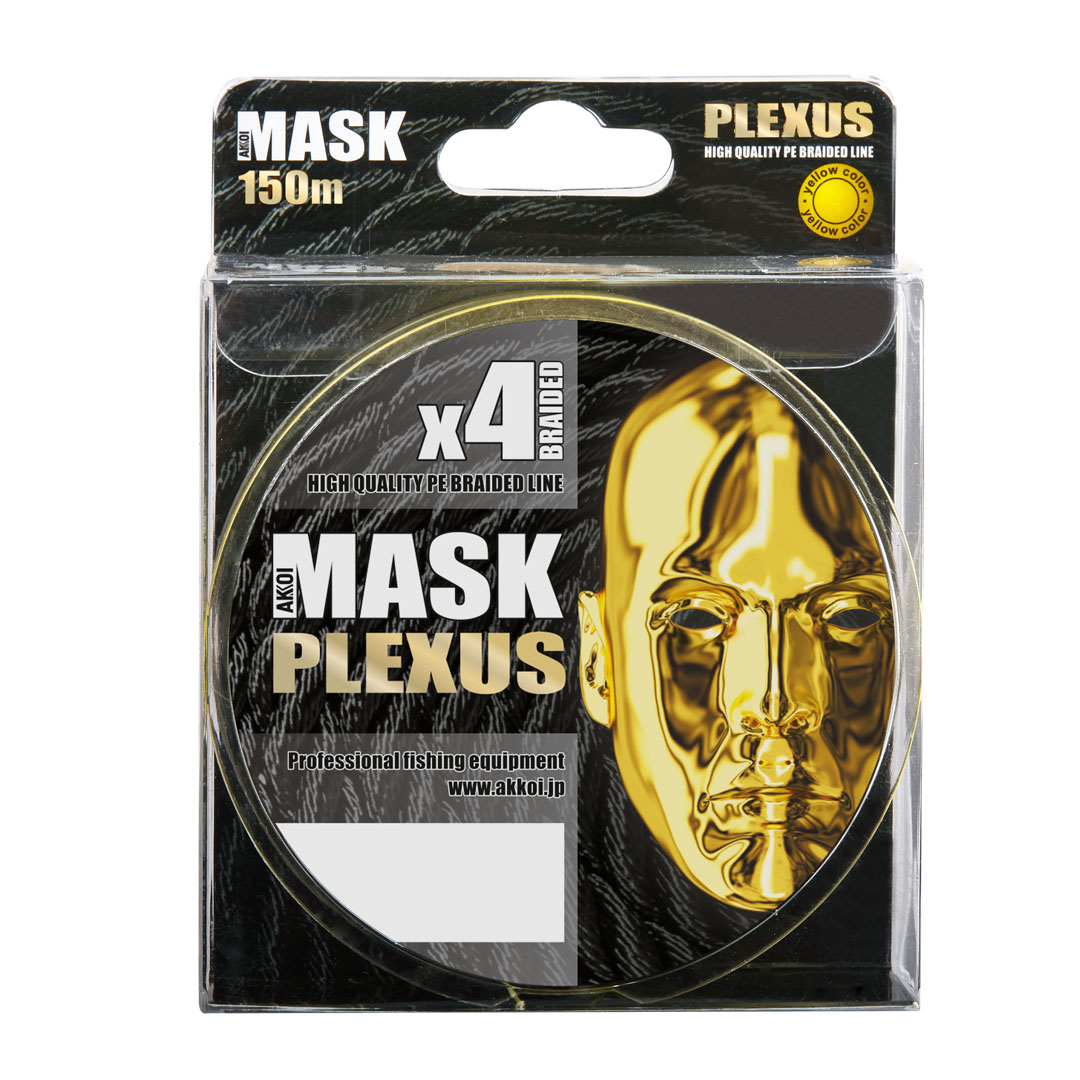 Леска плетёная Akkoi Mask Plexus yellow 150 м 0,24 мм желтая купить,NaN
