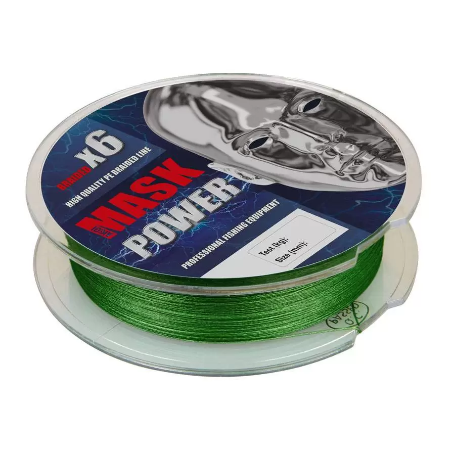 Леска плетёная Akkoi Mask Power X6-150 dark-green 0,10 мм 150 м темно-зеленая купить,3800